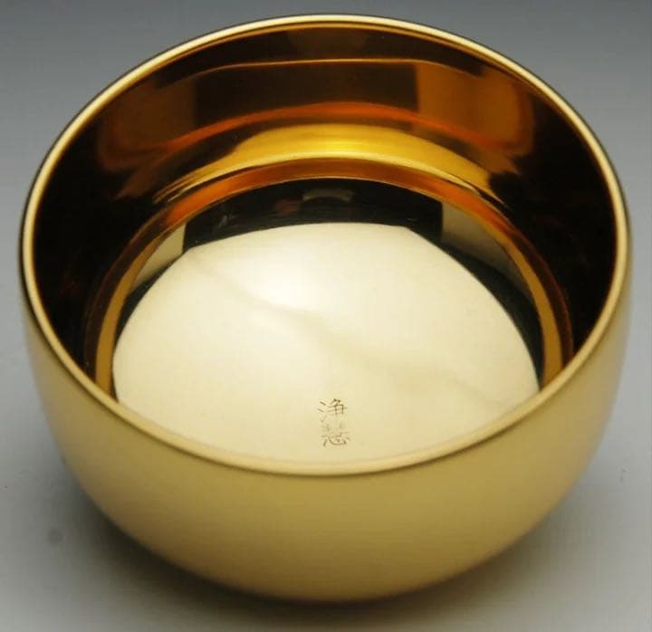 おりん　2.3寸　浄彗リン　本金メッキ加工仕上げ