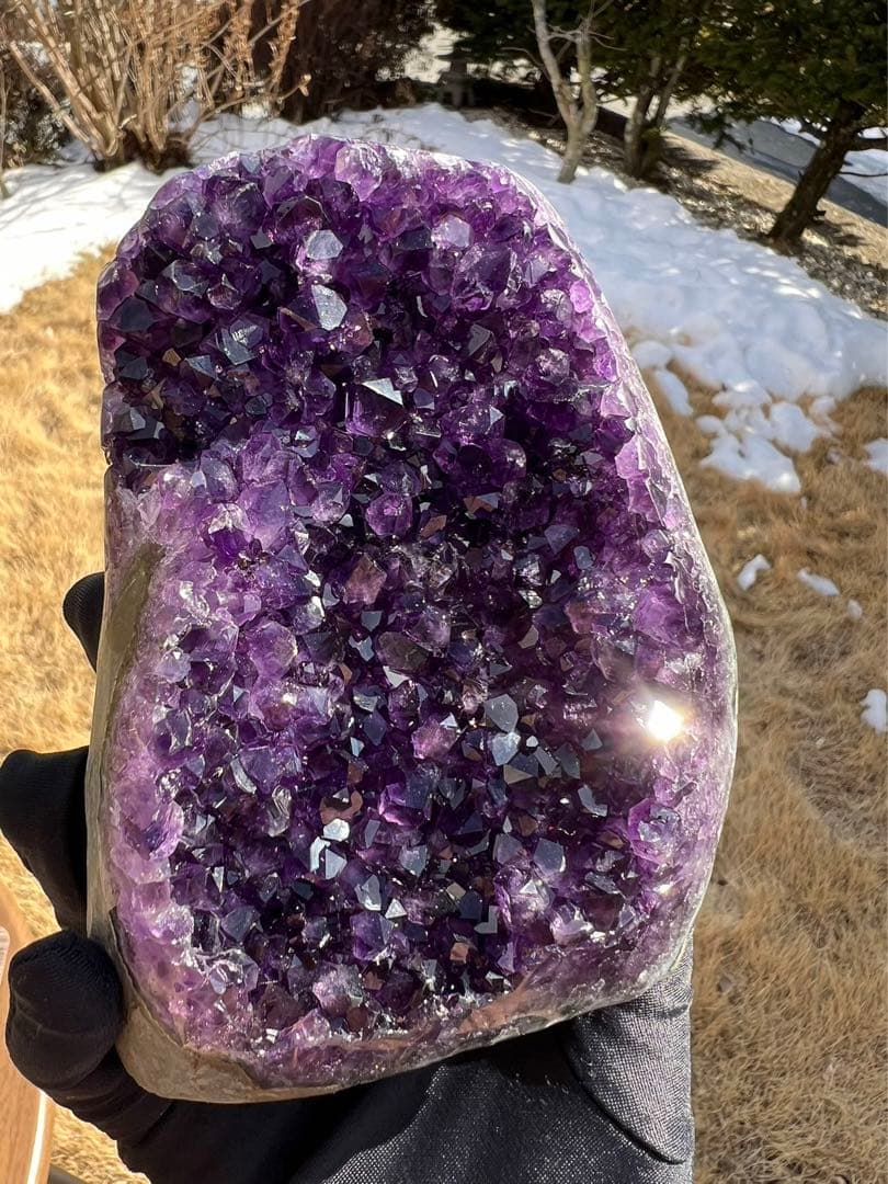 g*ち様 A387 高品質アメジストドーム パワーストーン 紫水晶 天然石 置き