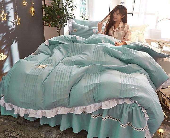 綿 柔らかい おしゃれ 寝具カバーセット セミ 4点セット 掛け布団カバー