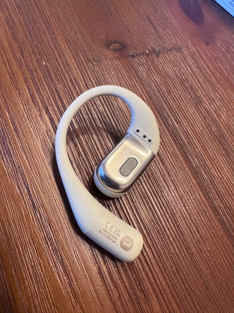 美品　SHOKZ OPENFIT ワイヤレスイヤホン ベージュ