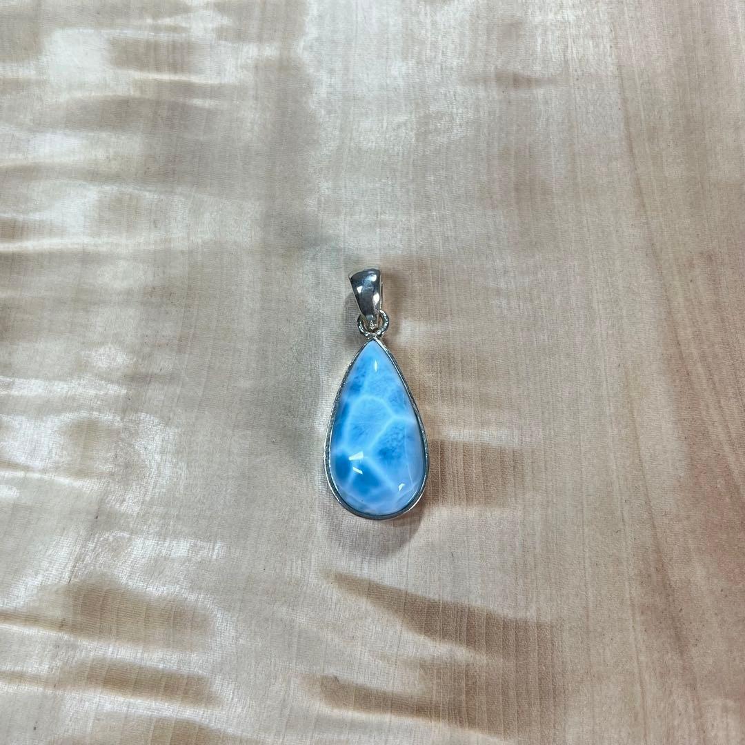 高品質　ラリマー　ペンダント　ネックレス　silver925 3-31