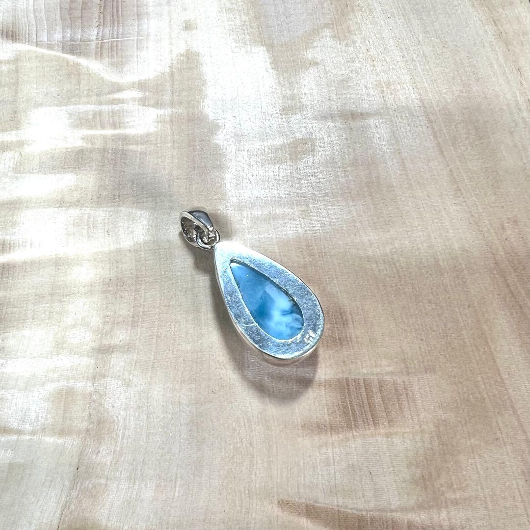 高品質　ラリマー　ペンダント　ネックレス　silver925 3-31