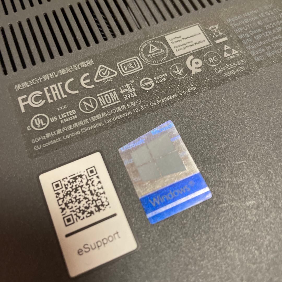 【ジャンク品】 ThinkBook 15 G2 ITL Lenovo 15.6型