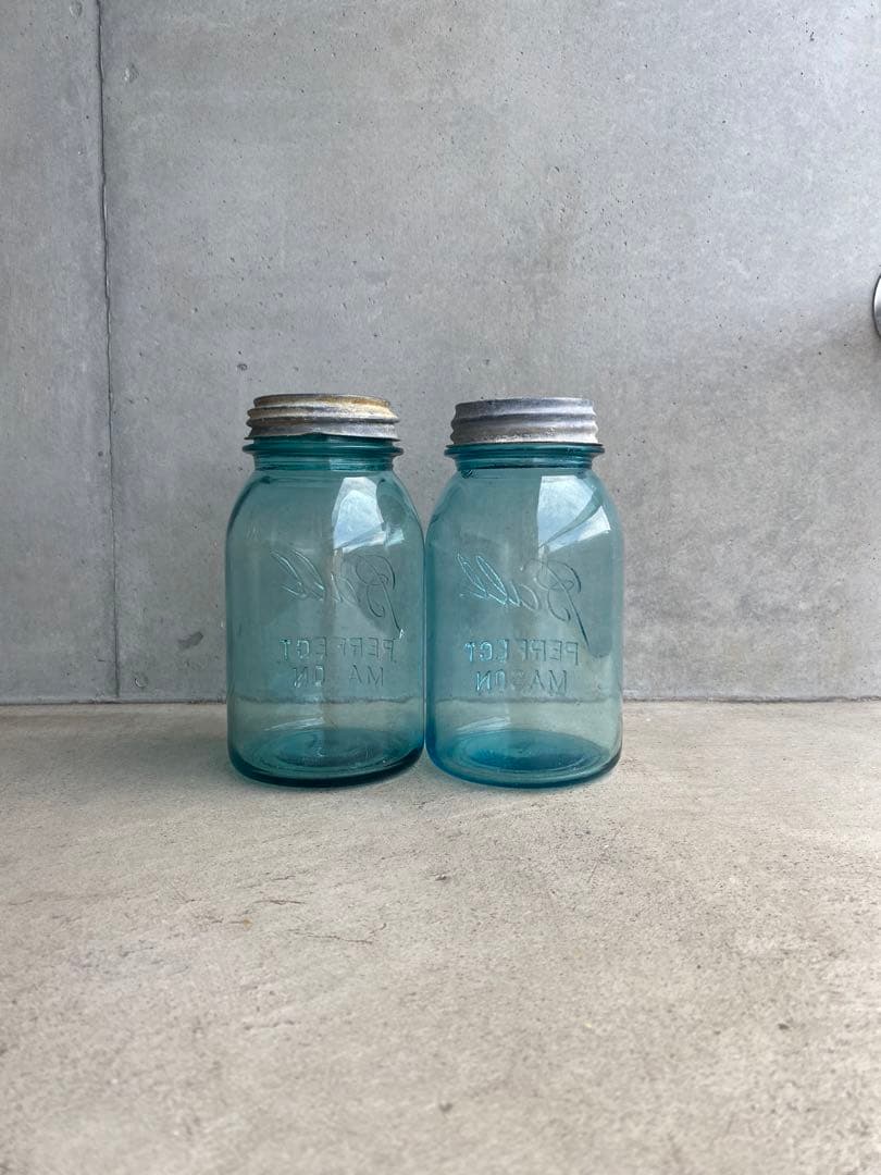 【廃盤】Mason Jar メイソンジャー セット ガラスジャー 花瓶 ガラス瓶
