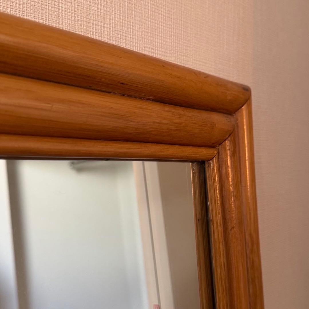 ヴィンテージ 木製フレーム 姿見 ミラー 大型 全身鏡