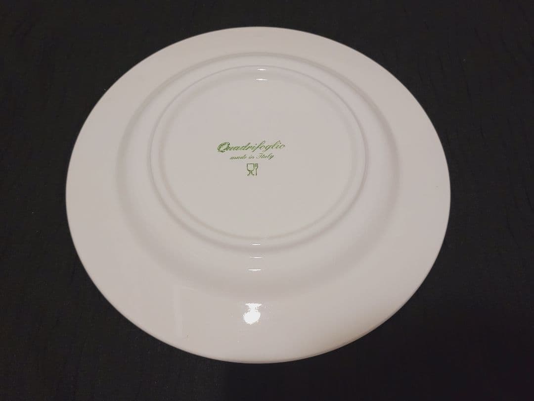 イタリア Quadrifoglio(クアドリフォリオ) 皿 26cm 3枚 レア