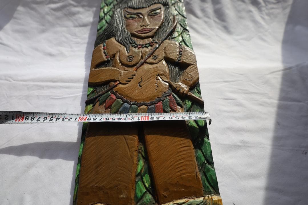 キ*ー様 F. Souza 木製女性像彫刻