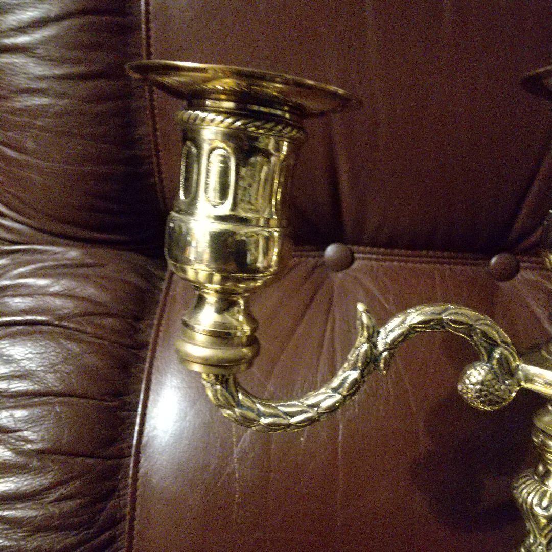 キャンドル立て 大型 ３灯 立て イタリア製 真鍮製 貴重品