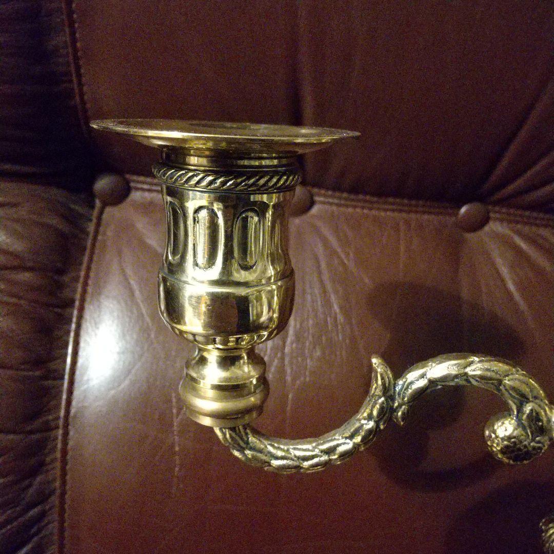 キャンドル立て 大型 ３灯 立て イタリア製 真鍮製 貴重品