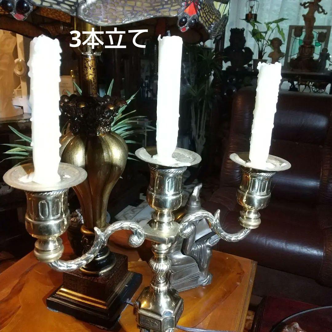 キャンドル立て 大型 ３灯 立て イタリア製 真鍮製 貴重品
