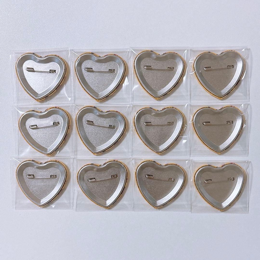 ウマ娘 コパノリッキー 缶バッジ キャラバッジ ハート缶 ハート型