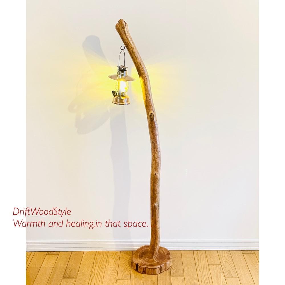 大サイズの天然流木のランプスタンド 置物 北欧 照明 ランタン N10