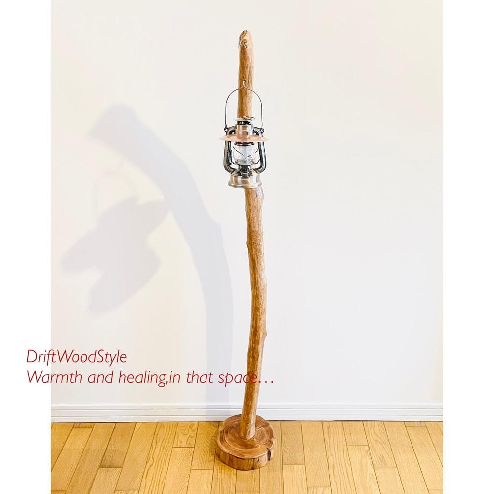 大サイズの天然流木のランプスタンド 置物 北欧 照明 ランタン N10