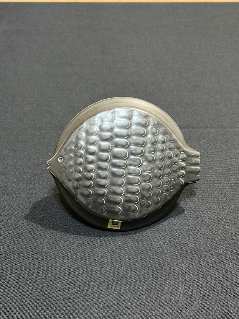 白山陶器 魚型コートハンガー 森正洋デザイン　アンティーク　黒　魚大