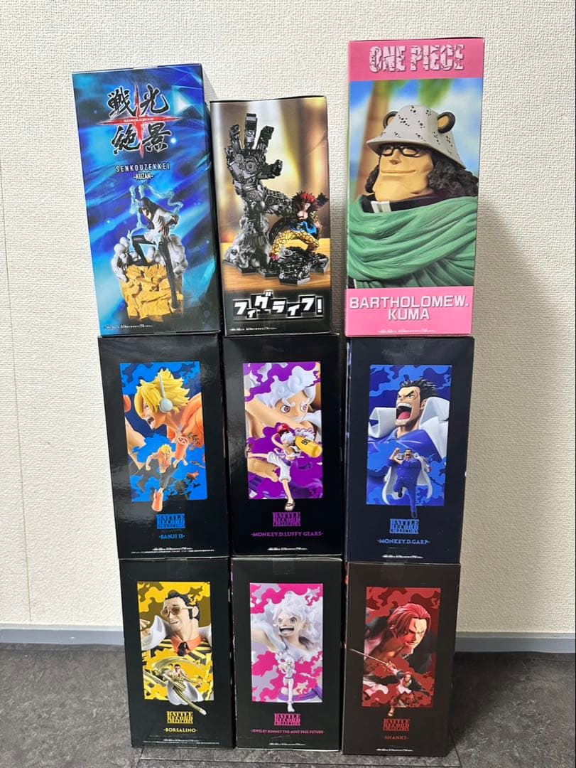最新含むワンピース フィギュア9点ニカ ルフィ シャンクス サンジ ボニーガープ