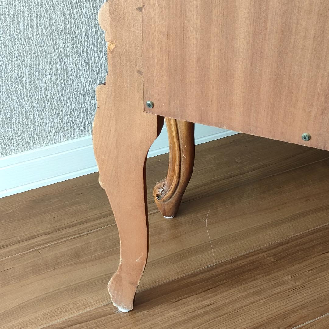 アンティーク　コーナーキャビネット　ガラスショーケース　猫脚