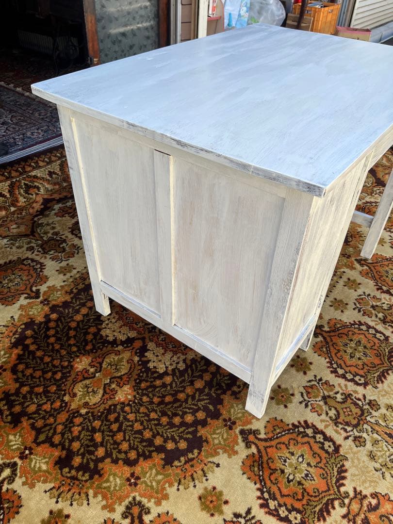 勉強机 学習机 デスク 事務机 昭和レトロ 当時物 インテリア 古道具 白