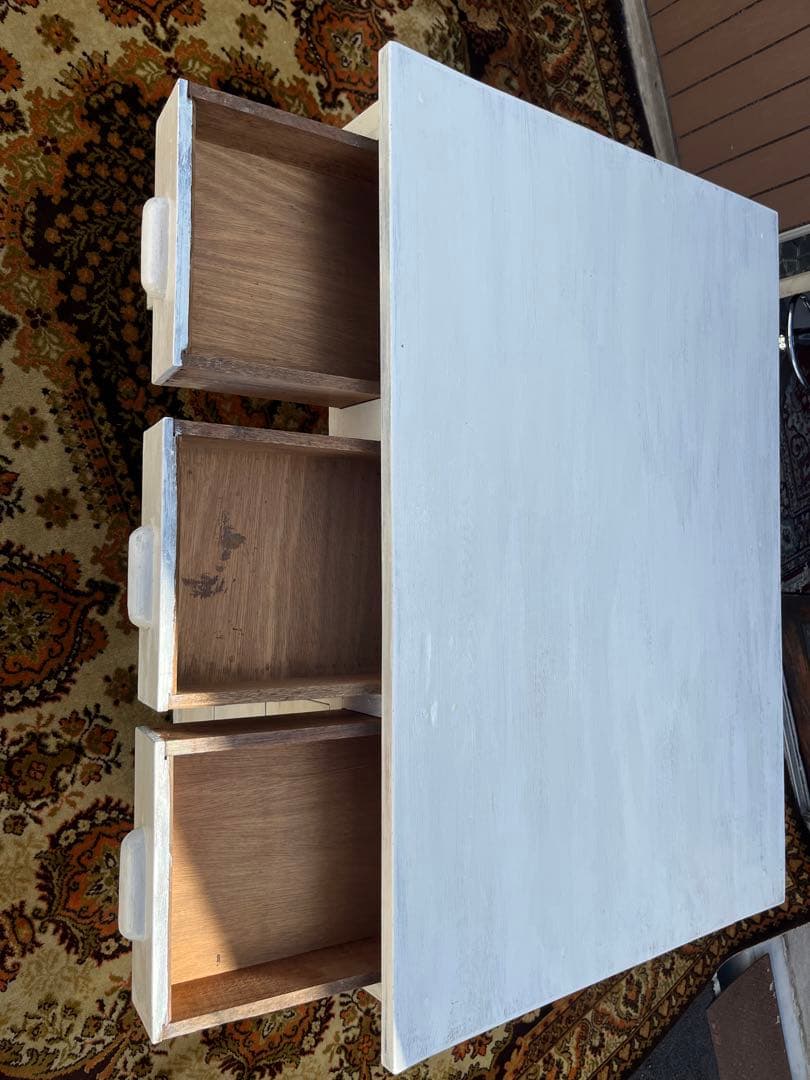 勉強机 学習机 デスク 事務机 昭和レトロ 当時物 インテリア 古道具 白