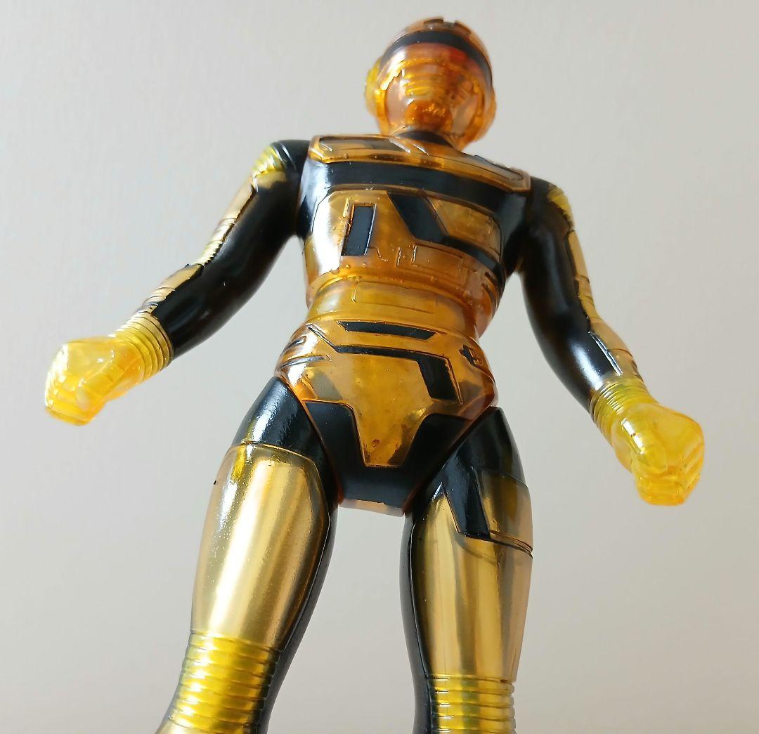 ポピー　宇宙刑事ギャバン　飴色スケルトン　ソフビ　光るギャバン　昭和レトロ蒸着