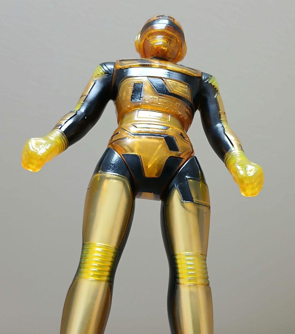 ポピー　宇宙刑事ギャバン　飴色スケルトン　ソフビ　光るギャバン　昭和レトロ蒸着