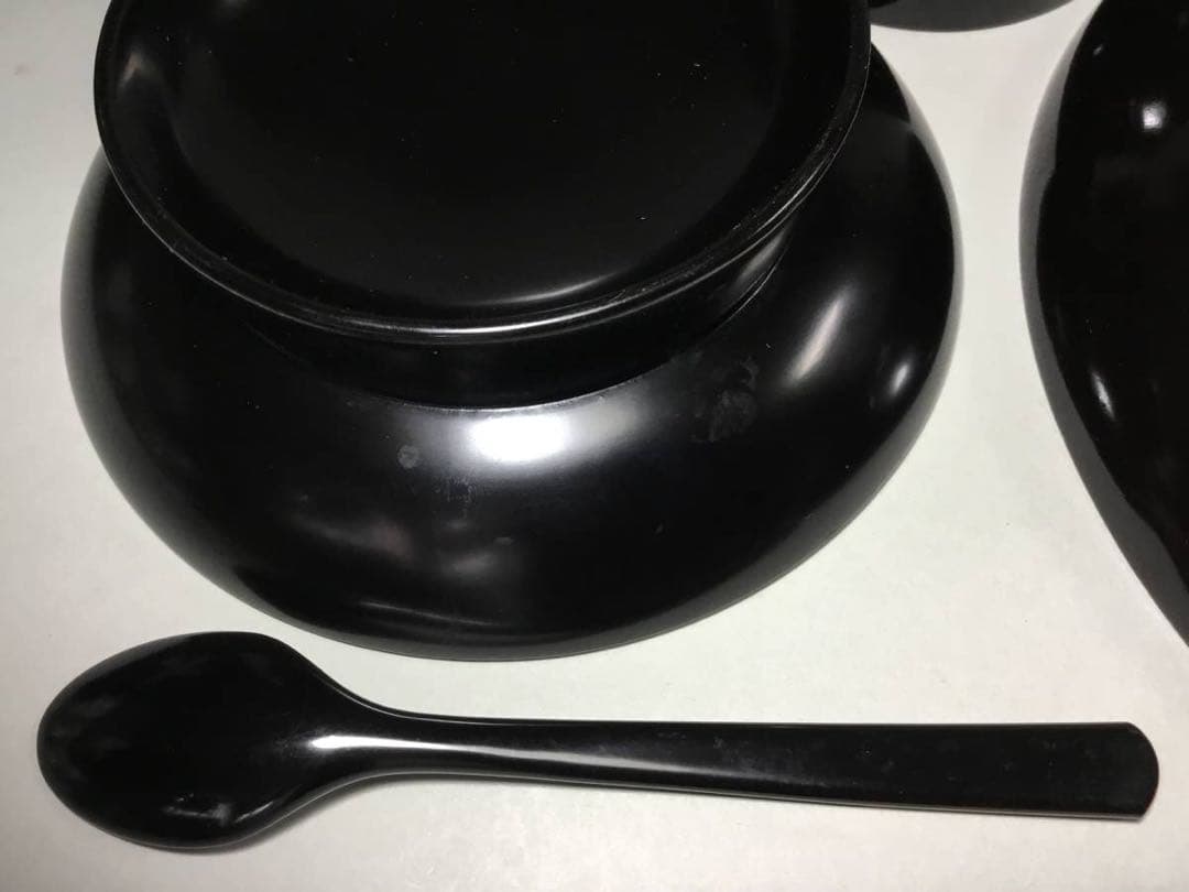 時代漆器◆３種セット◆蕎麦猪口 椿皿 ７寸皿 向付 木製 漆塗 アンティーク