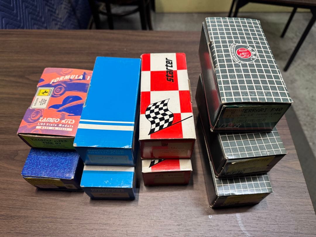 1/43 モデルカーキット(レジン・メタル)未制作車9台まとめ売り