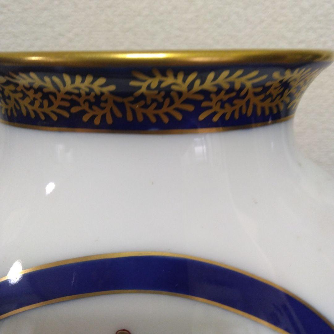 （値下げ）香蘭社　南蛮船　花瓶　花器和蘭陀人　南蛮渡来　オランダ船　未使用　美品