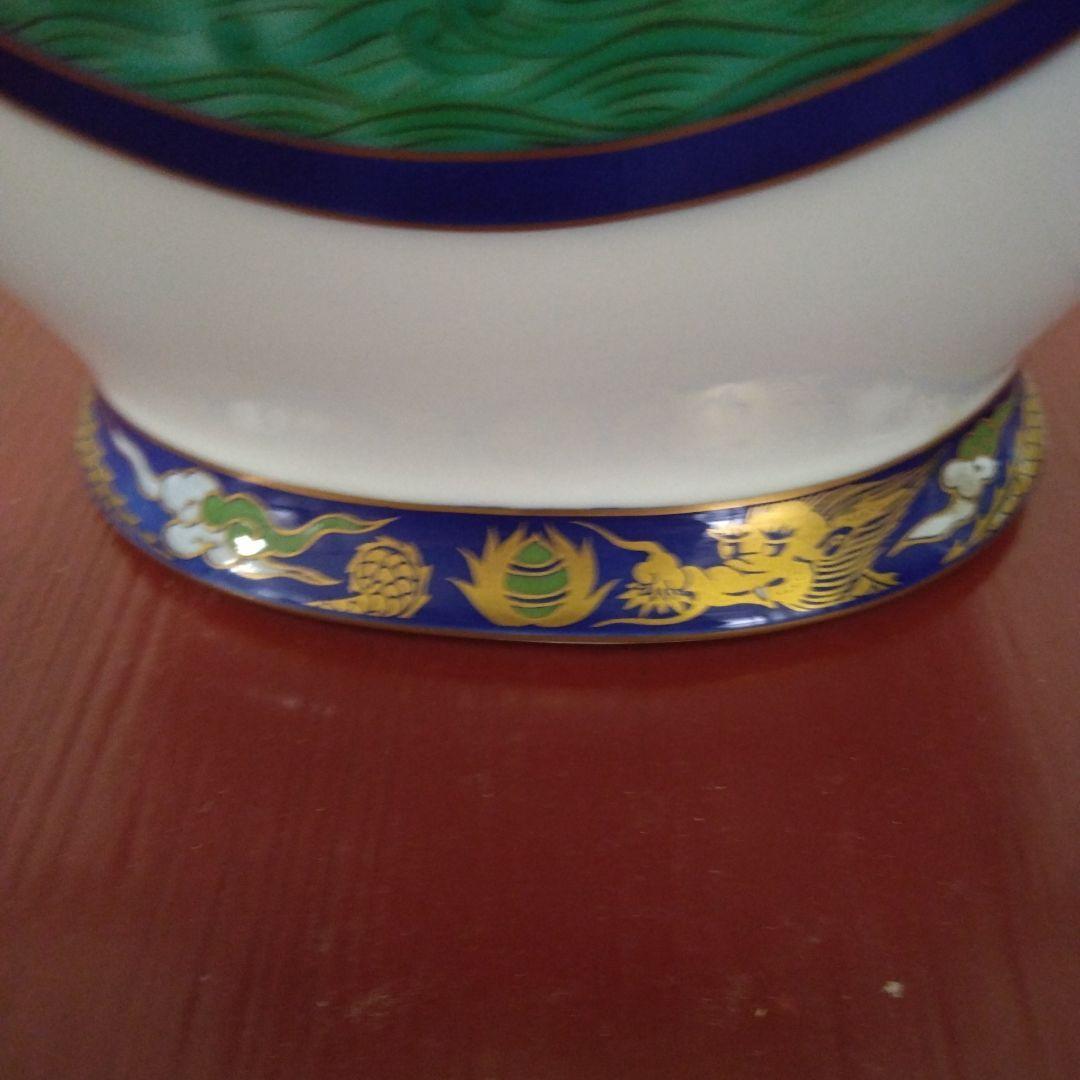 （値下げ）香蘭社　南蛮船　花瓶　花器和蘭陀人　南蛮渡来　オランダ船　未使用　美品