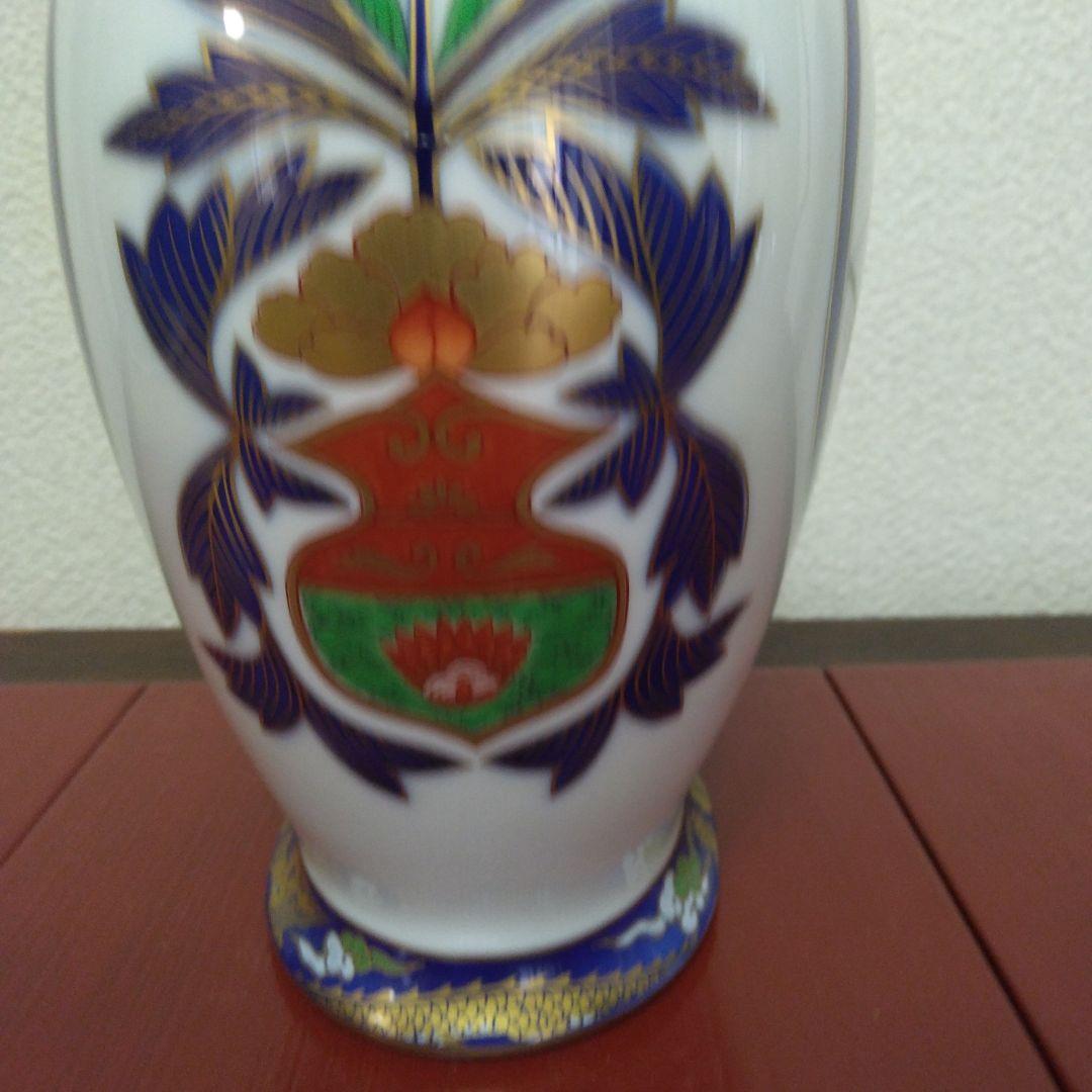 （値下げ）香蘭社　南蛮船　花瓶　花器和蘭陀人　南蛮渡来　オランダ船　未使用　美品