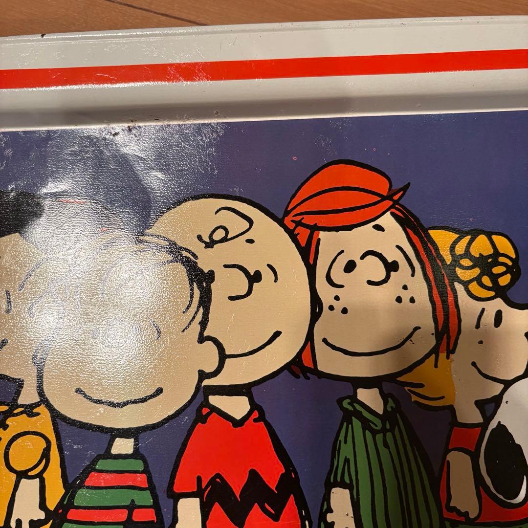 ☆昭和レトロ品☆1970's ヴィンテージPEANUTS スヌーピーメタルトレイ