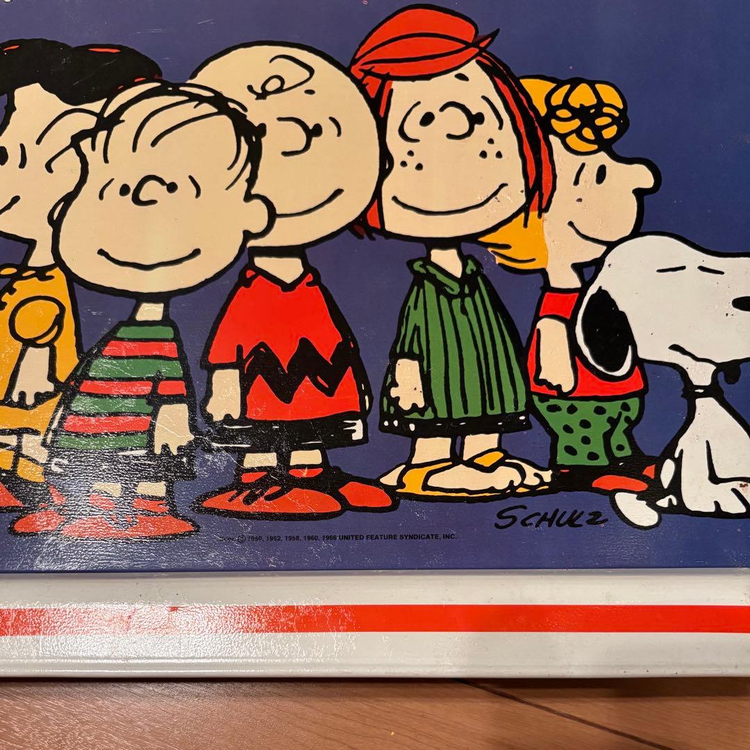 ☆昭和レトロ品☆1970's ヴィンテージPEANUTS スヌーピーメタルトレイ