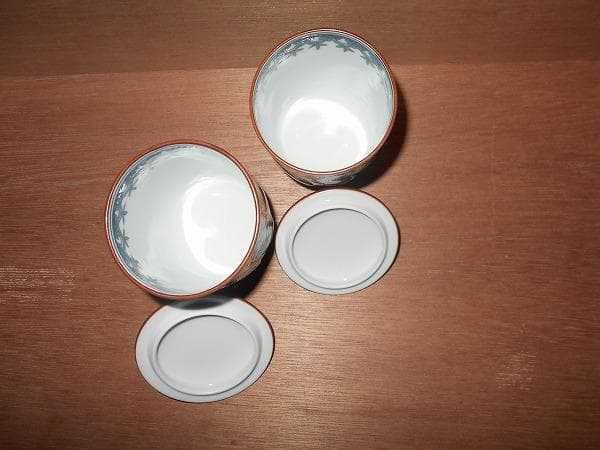 京焼　清水焼　捻彫小紋　湯呑　平安　光泉　:　夫婦湯呑　組湯呑　蓋付湯呑