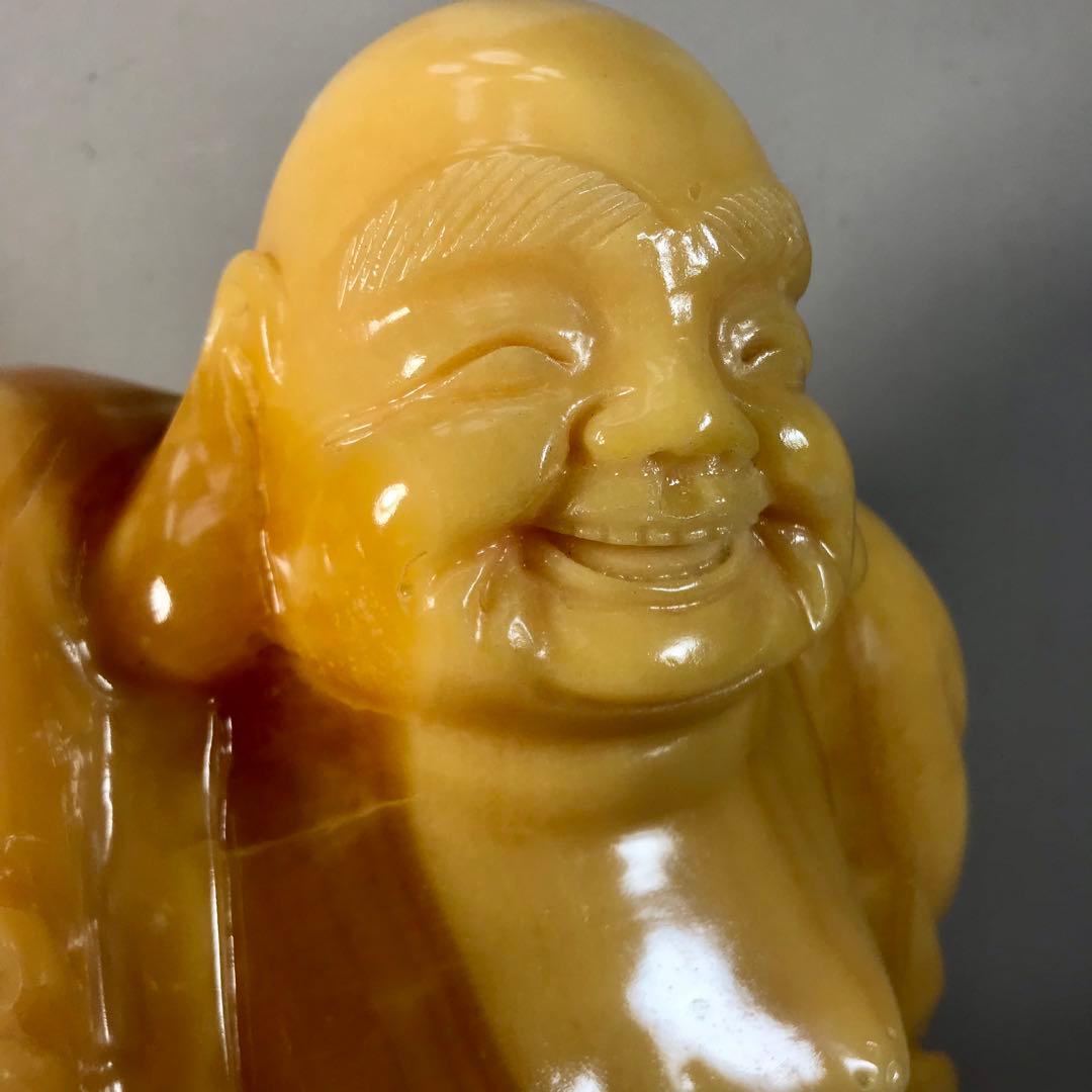 金運招来　金運　布袋様　天然石　オニックス　縁起物　インテリア　未使用　特大