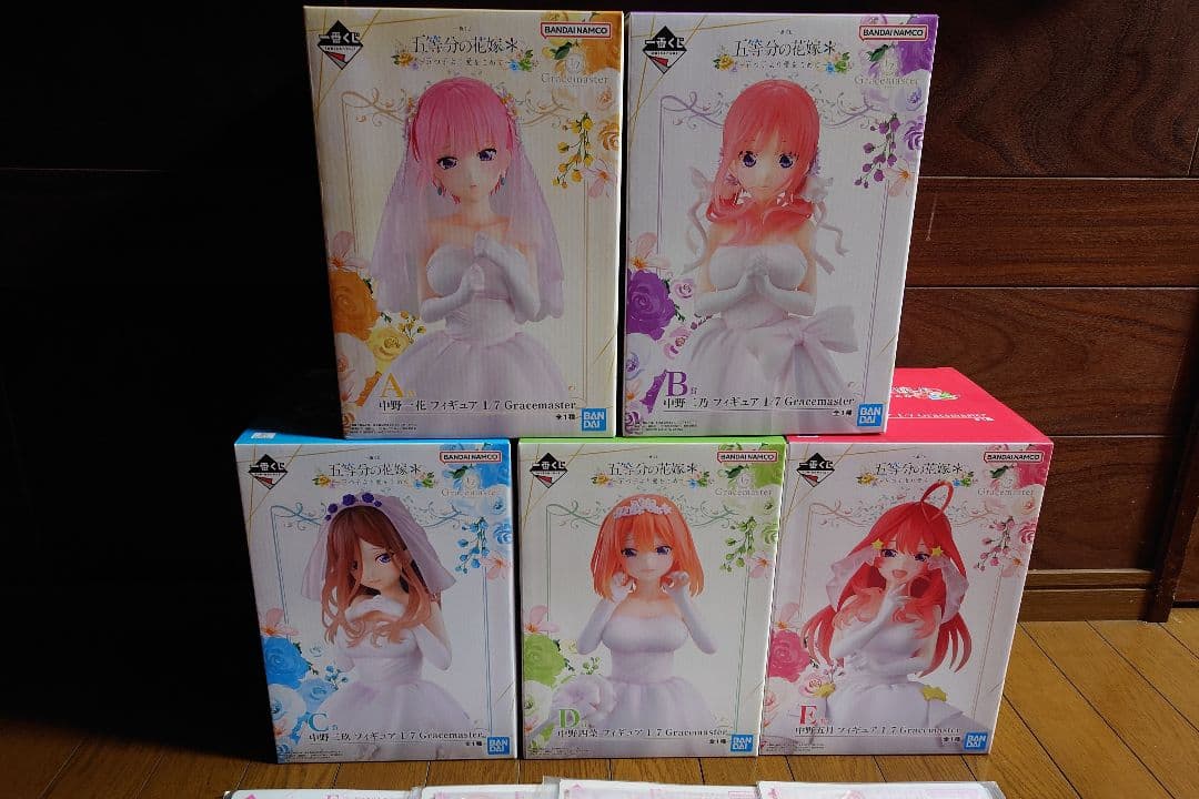一番くじ五等分の花嫁〜愛をこめて〜A賞Ｂ賞Ｃ賞Ｄ賞Ｅ賞アクリルスタンド4種