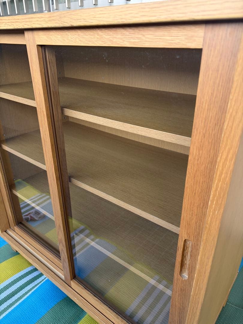 無印良品　食器棚　引き戸　キャビネット