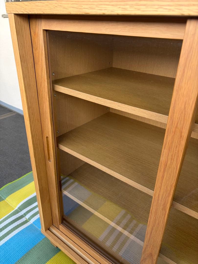 無印良品　食器棚　引き戸　キャビネット