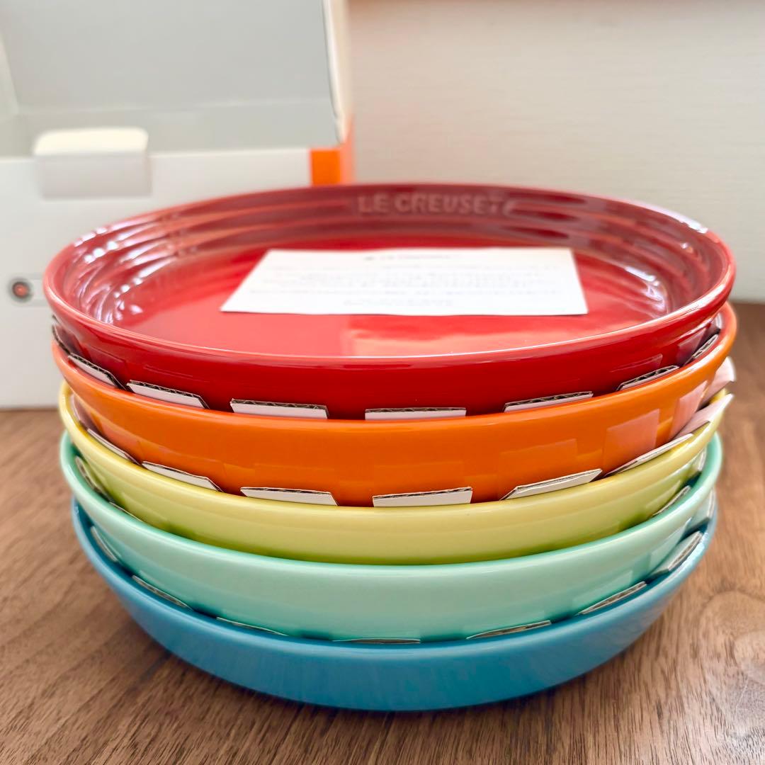 【新品】Le Creuset ル・クルーゼ　ネオラウンドプレート　17cm 5枚