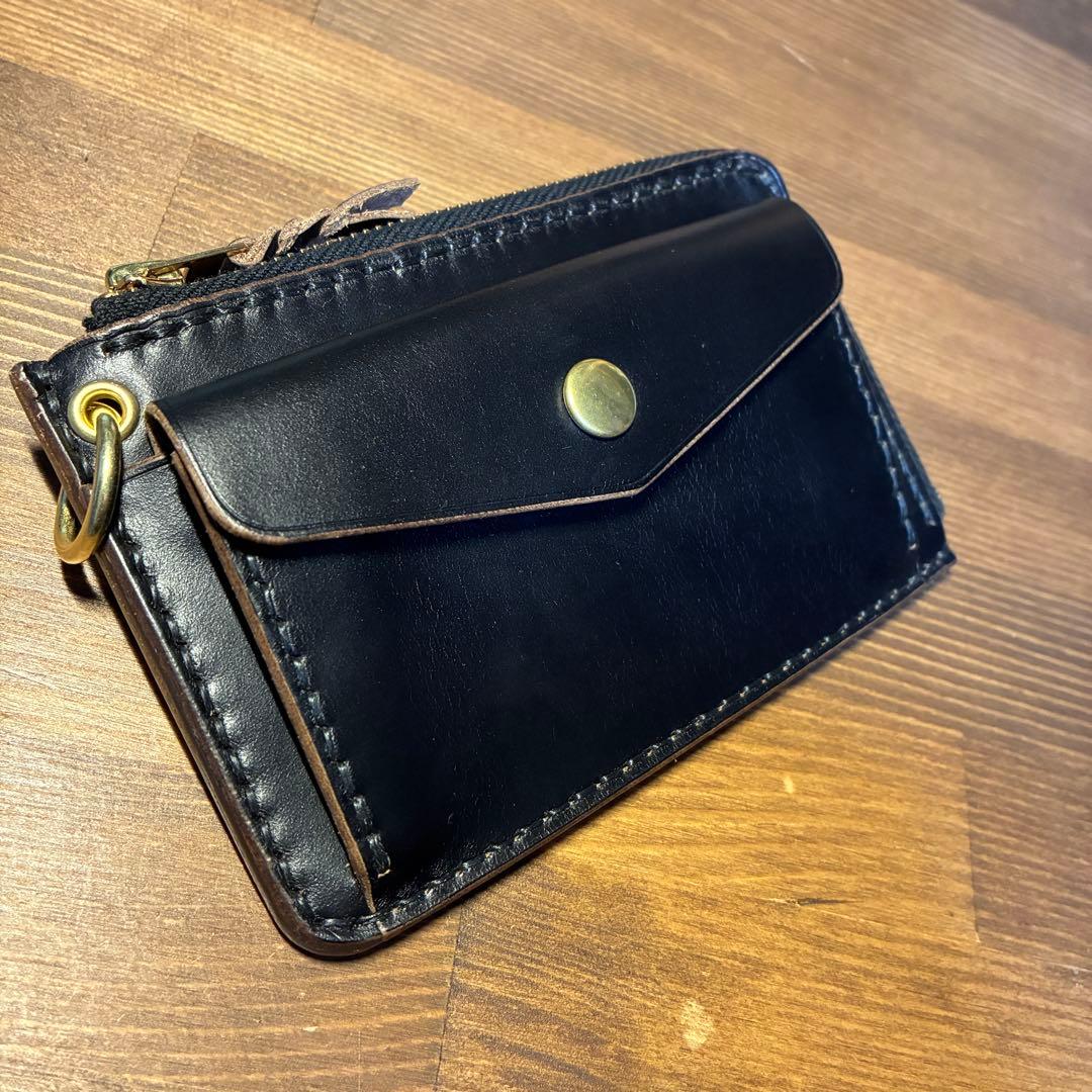 フラグメントケース　トラッカーウォレット　ホーウィン社　クロムエクセル　茶芯