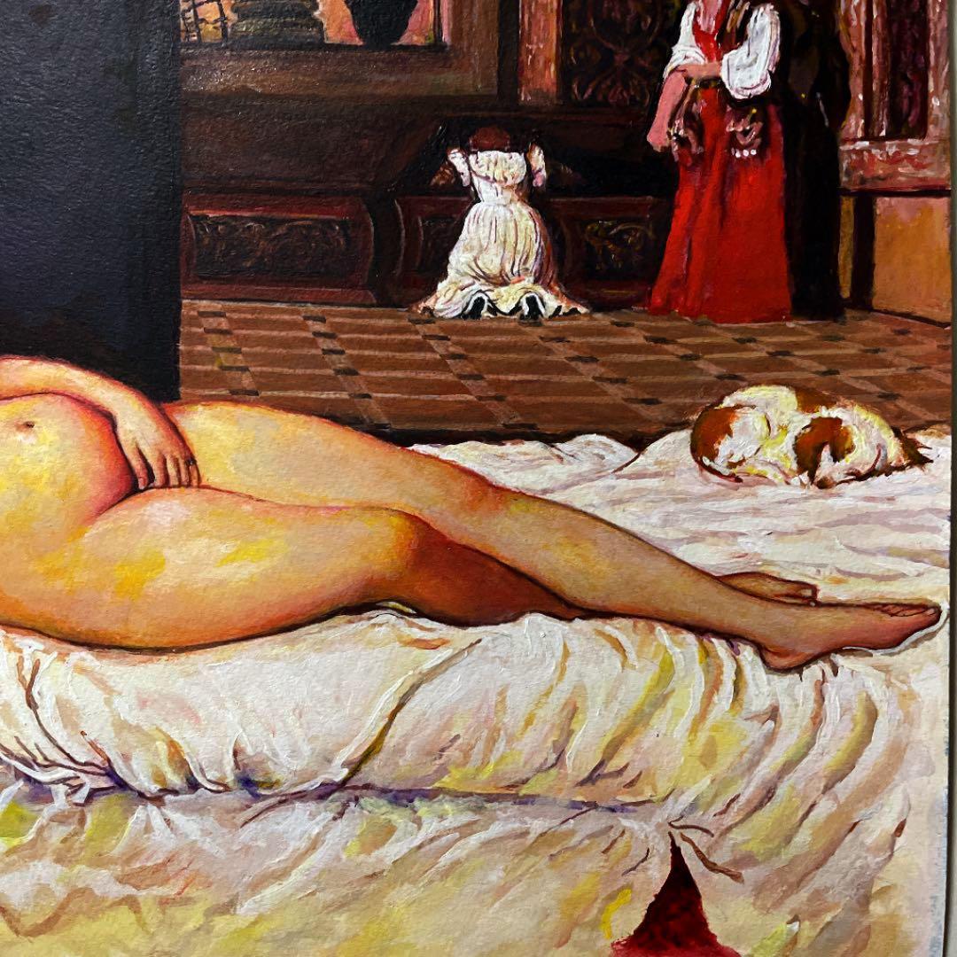 アクリル画　ウルビーノのヴィーナスの模写