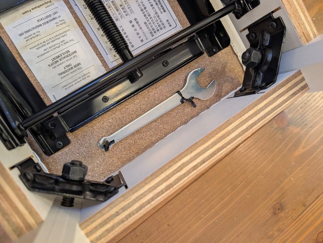 【美品】YAMAHA ピアノ高低自在椅子BC-205WH 白 ホワイト ベンチ