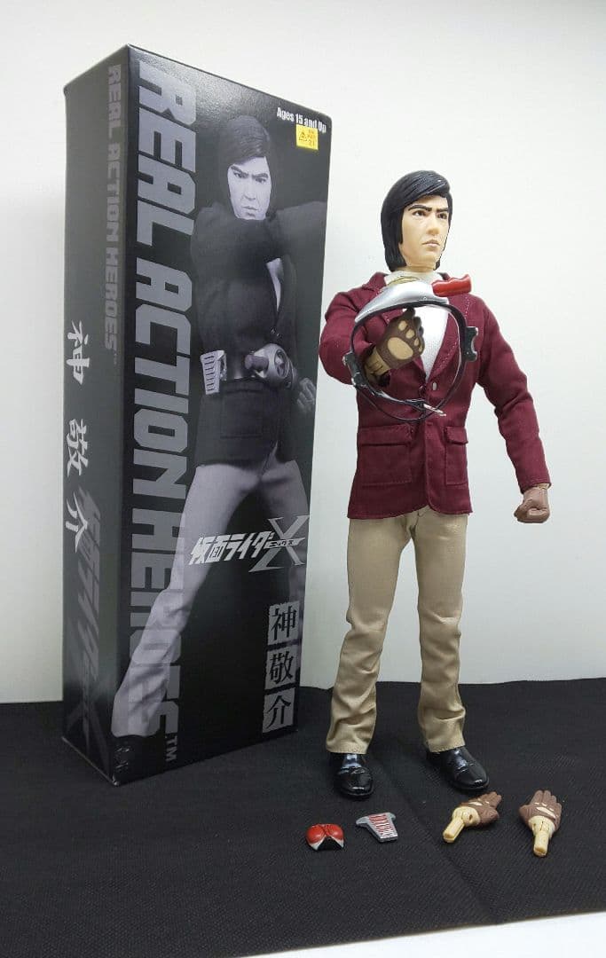 ◎30cm可動♪★神敬介/仮面ライダーX✨昭和/特撮/RAH❣️