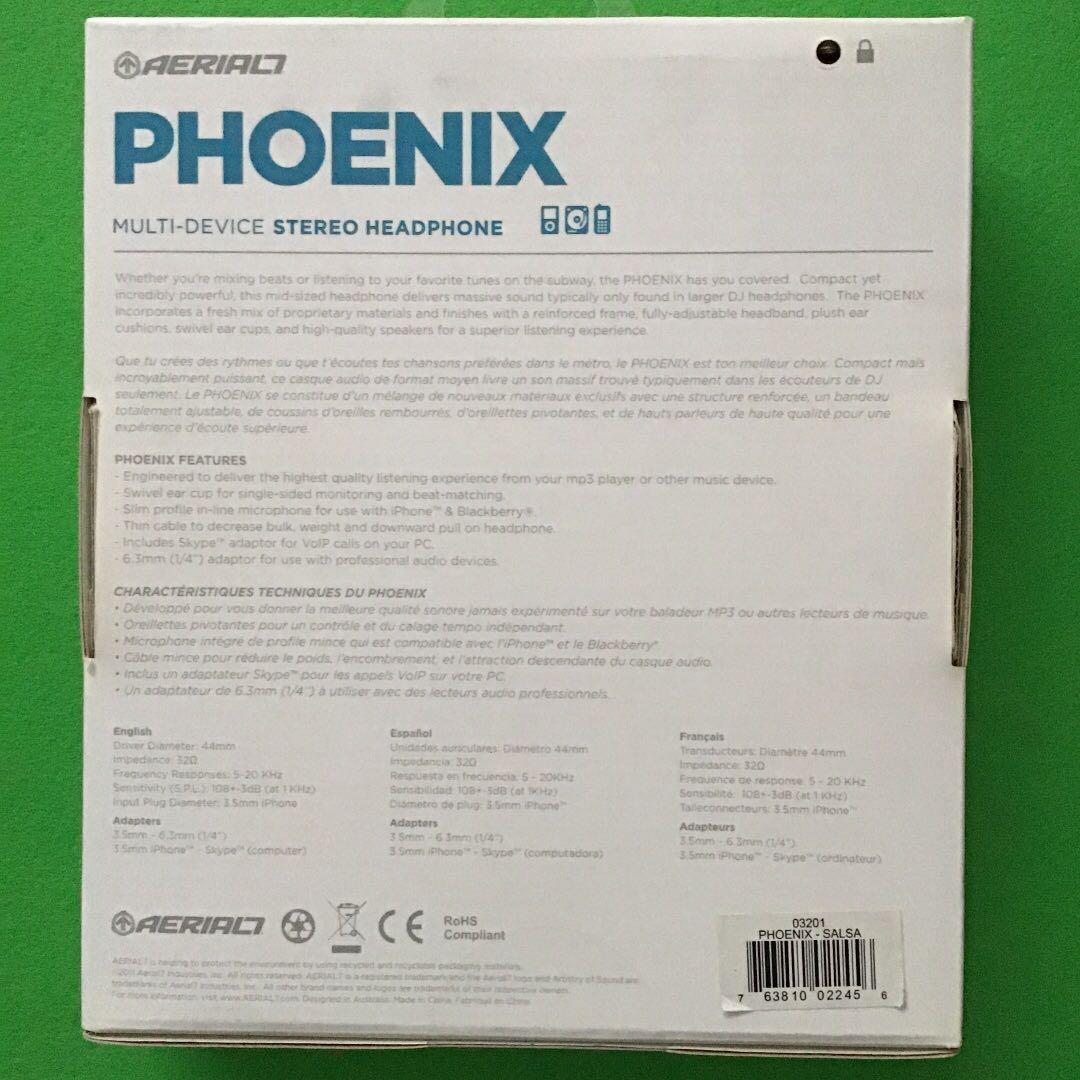 ヘッドフォン PHOENIX エアリアル 7 SALSA 新品