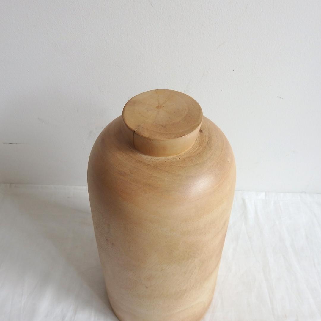 ACTUS　フラワーベース　木製　オブジェ　花瓶　ドライフラワー