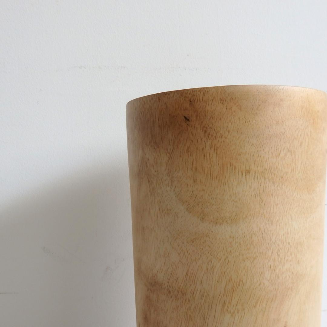 ACTUS　フラワーベース　木製　オブジェ　花瓶　ドライフラワー