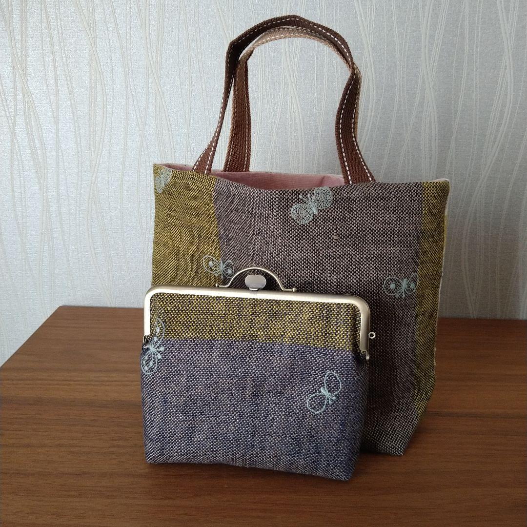 new❁ 刺繍生地のお散歩バッグ chouchou☆ミナペルホネン ハンドメイド