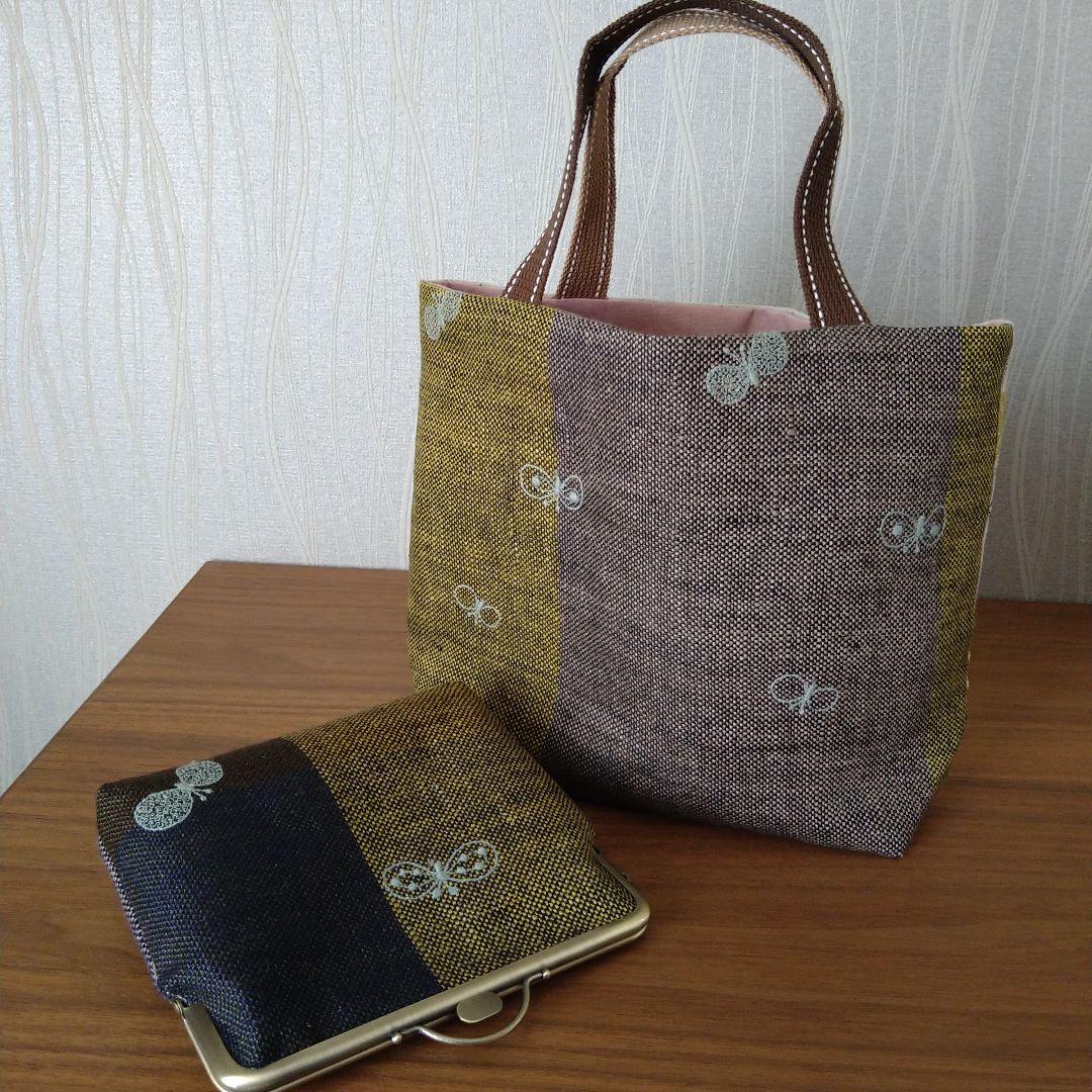 new❁ 刺繍生地のお散歩バッグ chouchou☆ミナペルホネン ハンドメイド