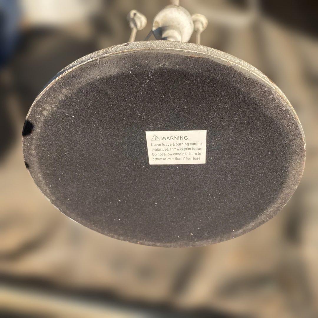 キャンドルホルダー 約80cm アンティーク調　シャビー　アイアン　ホワイト