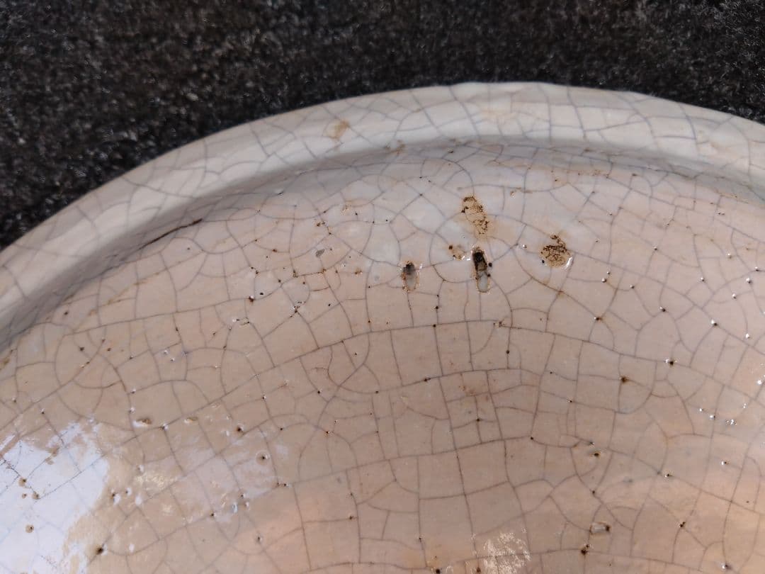 スペイン製 La Vieja España 大皿 飾り皿 鳥花柄 伝統工芸 貫入