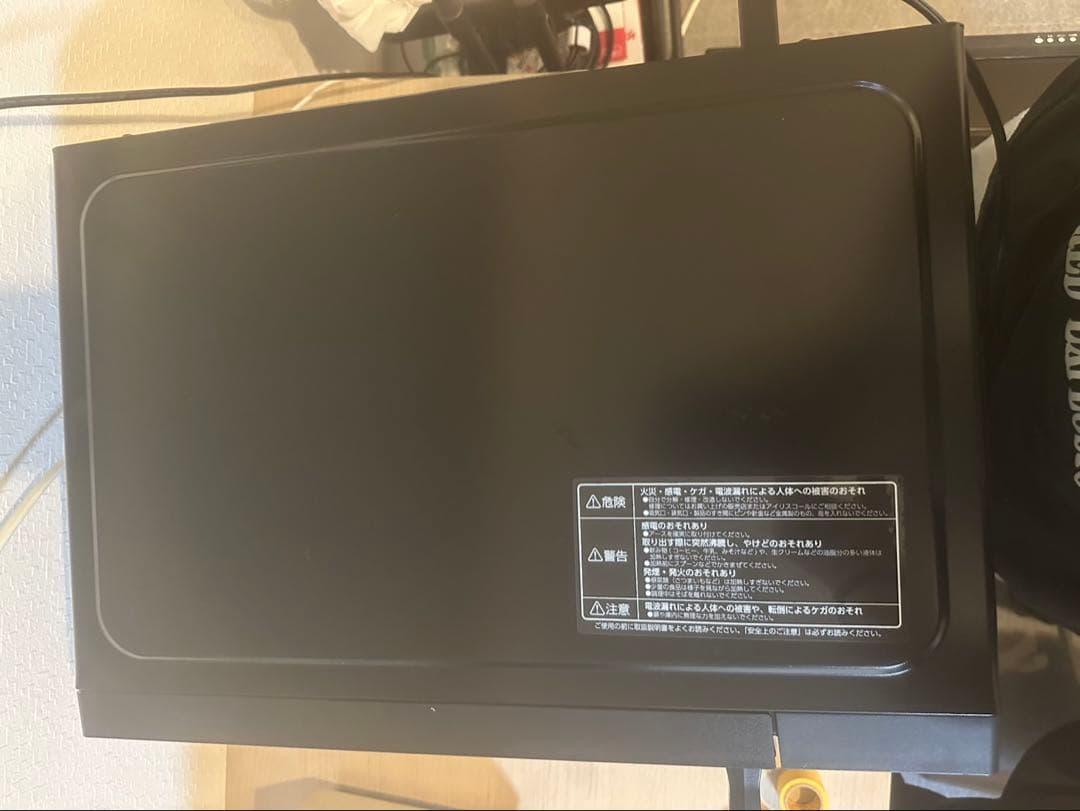 【美品】アイリスオーヤマの電子レンジ（型番：KMB-F2203-B）動作確認済み