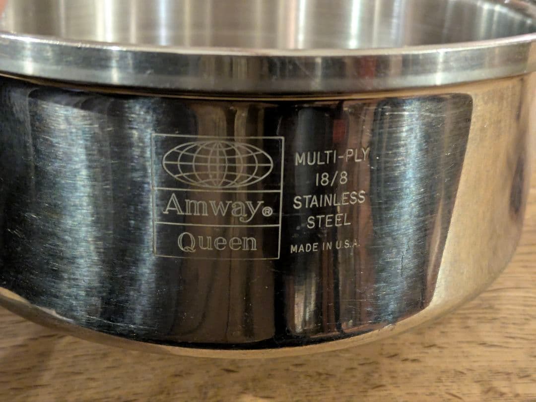 アムウェイ　クイーン・クックウェア　中ソースパン　ハンドル新品　IH対応